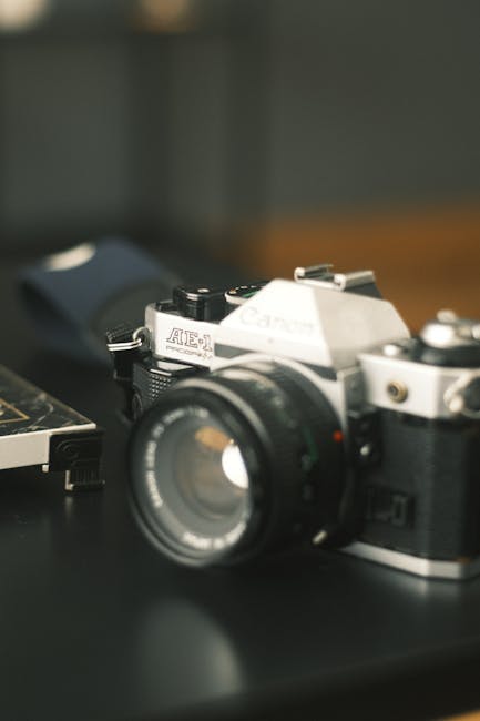 Vintage photography tech equipment